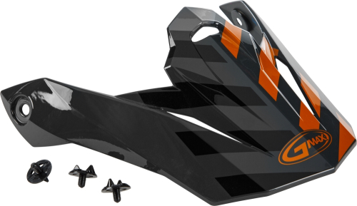 G-Max - G-Max Visor with Screws for MX-86 Fame Helmets - Gray/Orange - G086067
