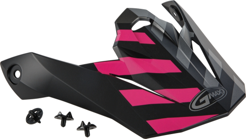 G-Max - G-Max Visor with Screws for MX-86 Fame Helmets - Matte Black/Pink/Silver - G086068