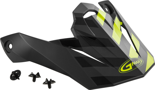 G-Max - G-Max Visor with Screws for MX-86 Fame Helmets - Matte Dark Grey/Hi-Vis - G086071
