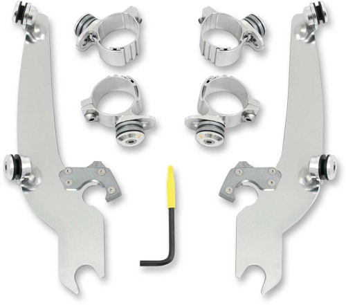 Memphis Shades - Memphis Shades Trigger-Lock Mount Kit for Sportshield Windshields - Polished - MEK1992