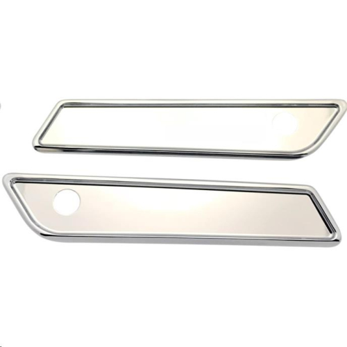 Pro-One Performance - Pro-One Performance Saddlebag Latch Smooth Covers - Chrome - 104721