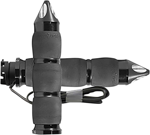 Avon Grips - Avon Grips Air Cushioned Heated Grips - Spike - Black Anodized - IN-S-AIR-90ASH