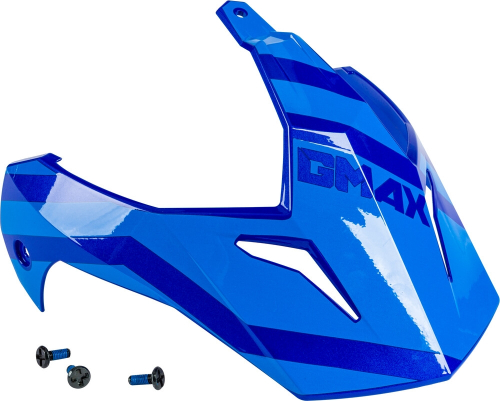 G-Max - G-Max Visor with Screws for GM-11/S Helmets - Trapper Blue/Gray - G011103