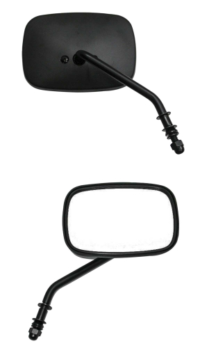 HardDrive - HardDrive OEM Short Stem Mirror - Right - Matte Black - 270532