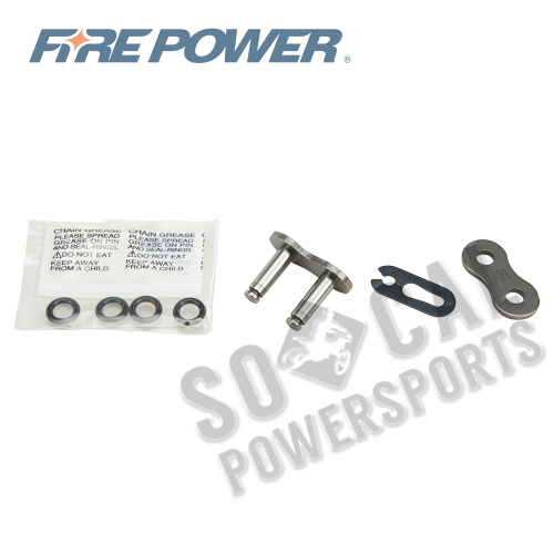 Fire Power - Fire Power Clip Master Link for 520 O-Ring Heavy Duty Chain - Natural - 520FPO-SKJ