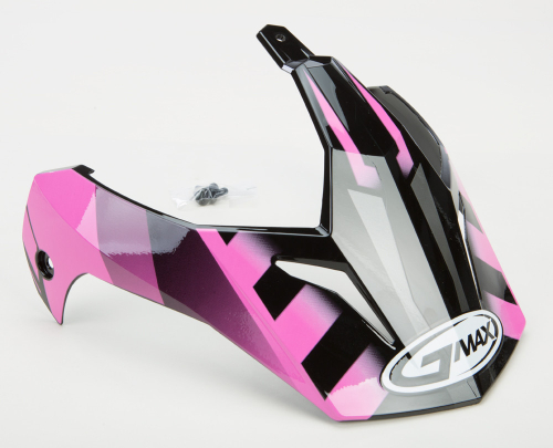 G-Max - G-Max Visor for GM11D 15 Helmet - Black/Pink - G011055
