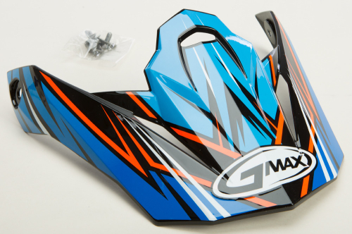G-Max - G-Max Visor for MX86 Raz Helmet - Blue/Hi-Vis Orange - G086012