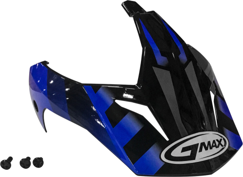 G-Max - G-Max Visor for GM11D 15 Helmet - Black/Blue - G011051