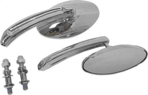 HardDrive - HardDrive Custom Oval Mirrors - Chrome - 18-242