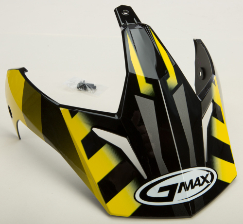 G-Max - G-Max Visor for GM11D 15 Helmet - Black/Yellow - G011053