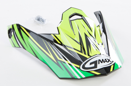 G-Max - G-Max Visor for MX86 Raz Helmet - Green/Hi-Vis Yellow - G086013