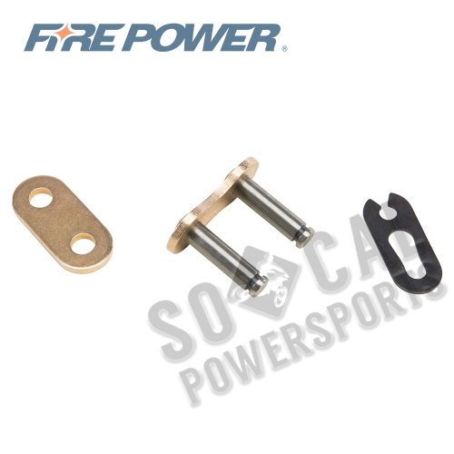 Fire Power - Fire Power Clip Master Link for 530H Heavy Duty Chain - Gold - 530FPH-SPJ/G