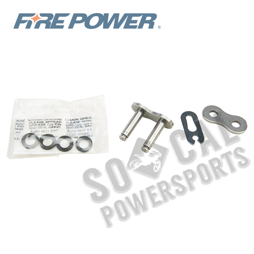 Fire Power - Fire Power Clip Master Link for 530 X-Ring Heavy Duty Chain - Natural - 530FPX-SKJ