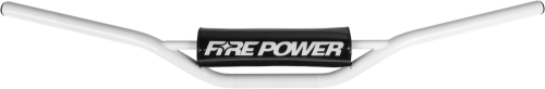Fire Power - Fire Power Carbon Steel Coated Handlebar - White - 063201251