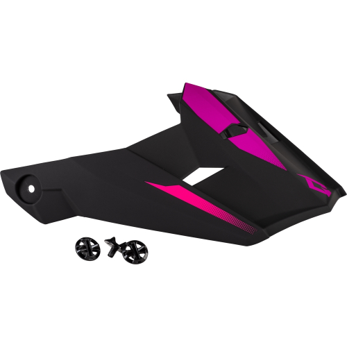 G-Max - G-Max Visor with Screws for MX-46 Compound Helmets - Matte Black/Pink - Md-2XL - G04649348