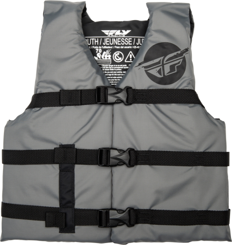 Fly Racing - Fly Racing Flotation Youth Vest - 221-30333 - Gray/Black - 50-90 Lbs.