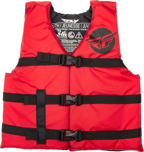 Fly Racing - Fly Racing Flotation Youth Vest - 221-30332 - Red/Black - 50-90 Lbs.