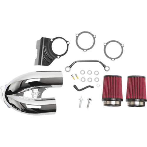 S&S Cycle - S&S Cycle Tuned Induction Air Cleaners - Chrome - 170-0636A