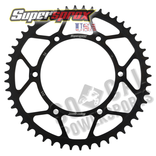 Supersprox - Supersprox Steel Rear Sprocket - 50T - RFE-245-50-BLK