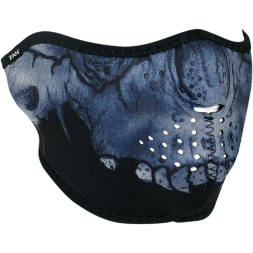 Zan Headgear - Zan Headgear Half Face Mask - WNFM417H - Midnight Skull - OSFM