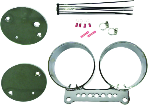 HardDrive - HardDrive Dual Gauge Mount Bracket Kit - Chrome - 169389