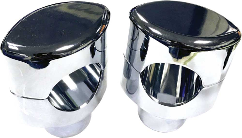 HardDrive - HardDrive 1.25in. Infinity Risers with Separate Top Clamp - 1.5in. Tall - Chrome - 240973