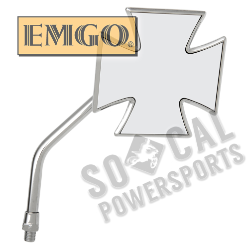 Emgo - Emgo Maltese Cross Mirror - 10mm Yamaha R.H. - 20-34841A