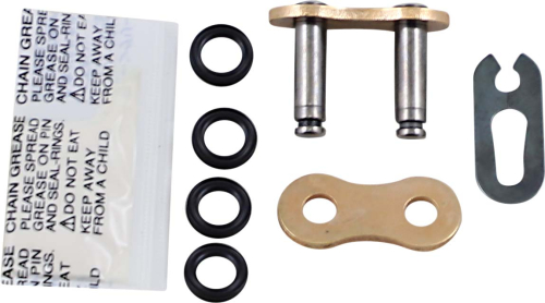 EK Chain - EK Chain Rivet Connecting Link for 520 SRX2 Series Chain - Gold - 520SRX2-MLJ/G