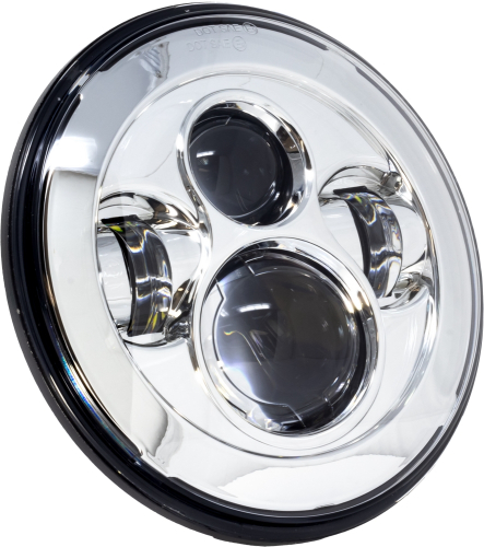 Letric Lighting Co. - Letric Lighting Co. 7in. Premium LED Headlight - Chrome - LLC-LH-7C