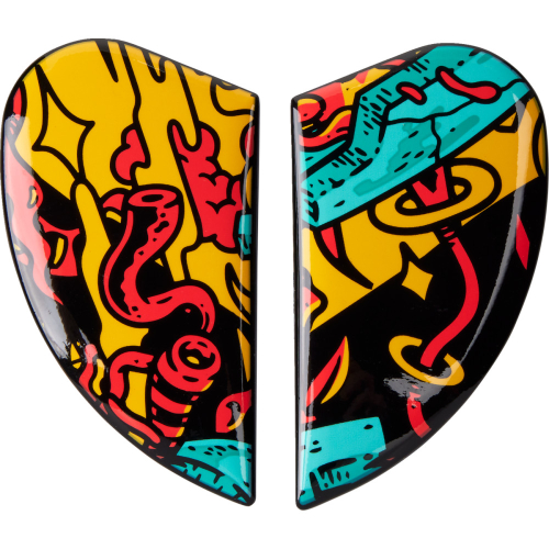 Icon - Icon Side Plates for Airform ManikRR Helmets - Blue - 0133-1509