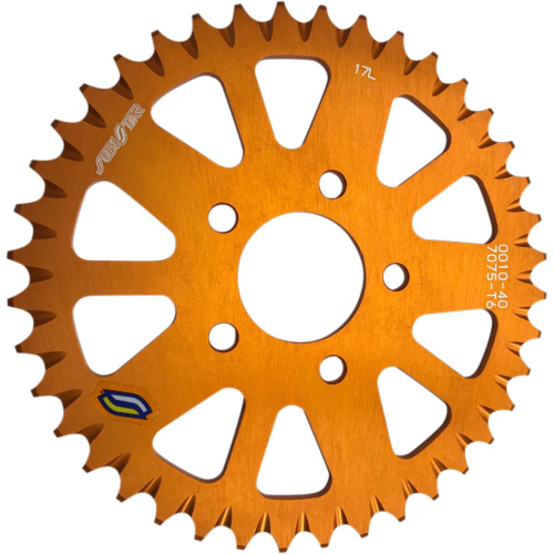 Sunstar - Sunstar Steel Rear Sprocket - 38T - Orange - 5-001138OR