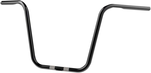 Khrome Werks - Khrome Werks 1in. Bobber Ape Hanger Handlebar - 14in. - Dimpled and Drilled - Black - 300862