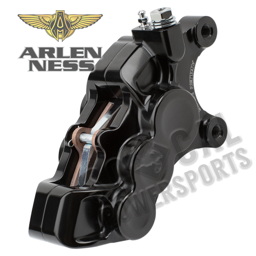 Arlen Ness - Arlen Ness 4-Piston Brake Front Caliper for 11.8in. Rotors - Black - 02-221