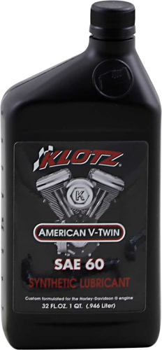 Klotz Oil - Klotz Oil V-Twin Synthetic Motor Oil - 60W - 1qt. - KH-60