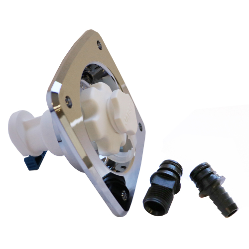 Jabsco - Jabsco Water Pressure Regulator - Flush Mount - Chrome - 45 psi