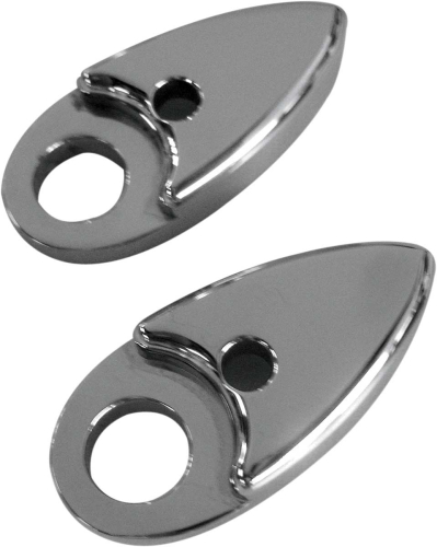 Joker Machine - Joker Machine Adapter Plates for Side Rail-Mount Marker Lights - Chrome - 05-55-1C