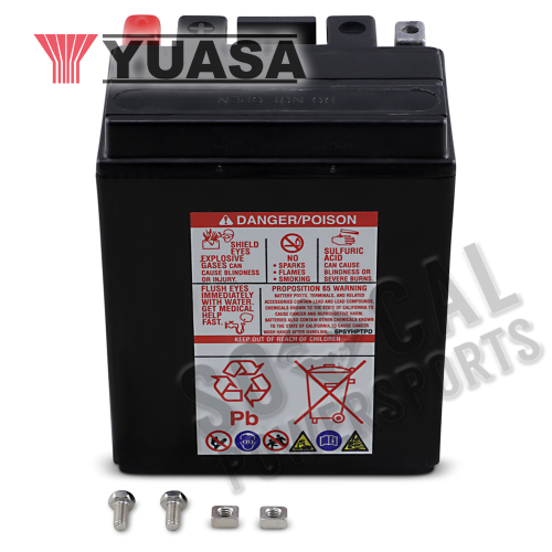 Yuasa - Yuasa Factory Activated Maintenance Free Battery - YTX14L - YUAM7RH4L