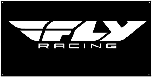 Fly Racing - Fly Racing Fly Banner - Black - NEW F-RACE BLACK 3X6