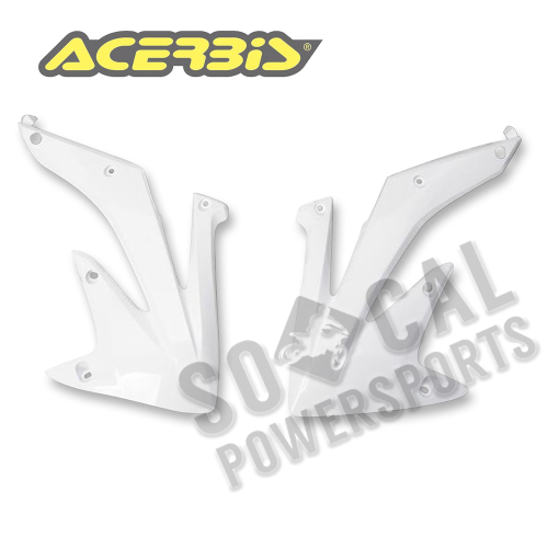 Acerbis - Acerbis Radiator Shrouds - White - 2043640002