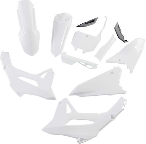 Acerbis - Acerbis Full Plastic Kit - White/Black - 2858921035
