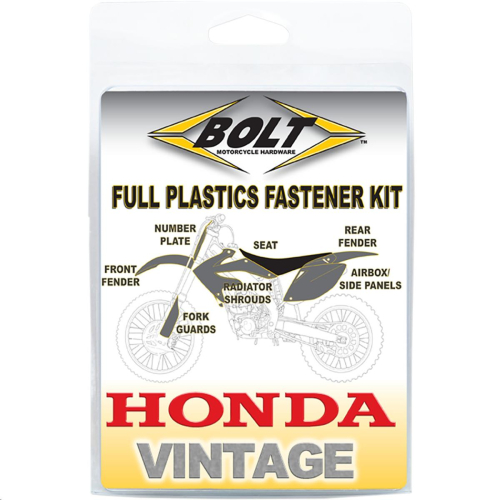 Bolt MC Hardware - Bolt MC Hardware Plastic Fastener Kit - HON-9092102