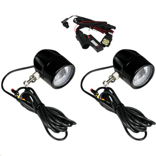 Custom Dynamics - Custom Dynamics LED Halo Fog Lights - Black - PB-FOG-SS6-B