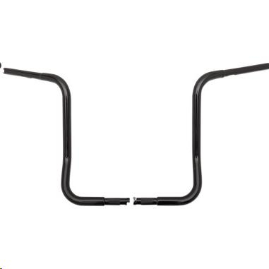 Fat Baggers, Inc. - Fat Baggers, Inc. 1-1/4in. EZ Install Round Top Handlebars - Gloss Black - 903016-B