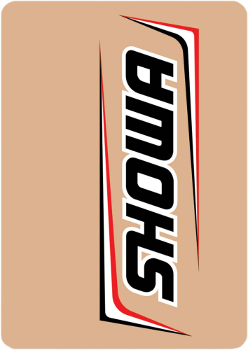 DCOR - DCOR Upper Forks Decal - Showa - Black/Red - 40-80-116