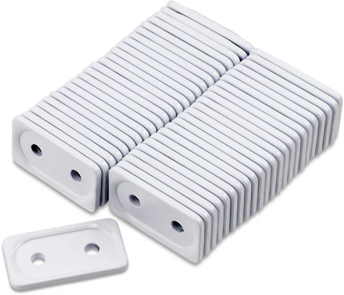 Woodys - Woodys Double Grand Digger Aluminum Support Plates - 5/16in. - White (48pk.) - ADG-3815-48