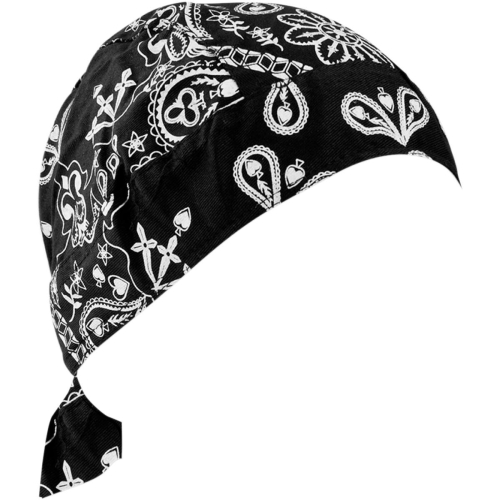 Zan Headgear - Zan Headgear Road Hog Flydanna - ZSG101 - Black Paisley - OSFM