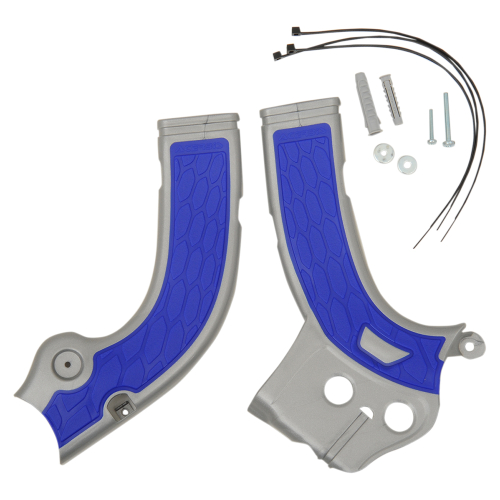 Acerbis - Acerbis X-Grip Frame Guard - Silver/Blue - 2374261404