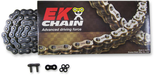 EK Chain - EK Chain 530 MVXZ2 Quadra X-Ring Chain - 120 Links - Black/Nickel - 530MVXZ2-120K