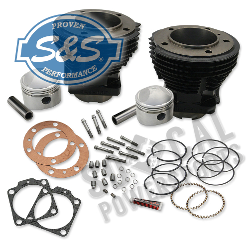 S&S Cycle - S&S Cycle Stock Bore Cylinder and Stroker Piston Kit - 91-9017