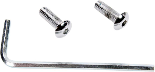 Drag Specialties - Drag Specialties Individual Chrome Socket-Head Bolt Set - Button Head - Knurled - MK128